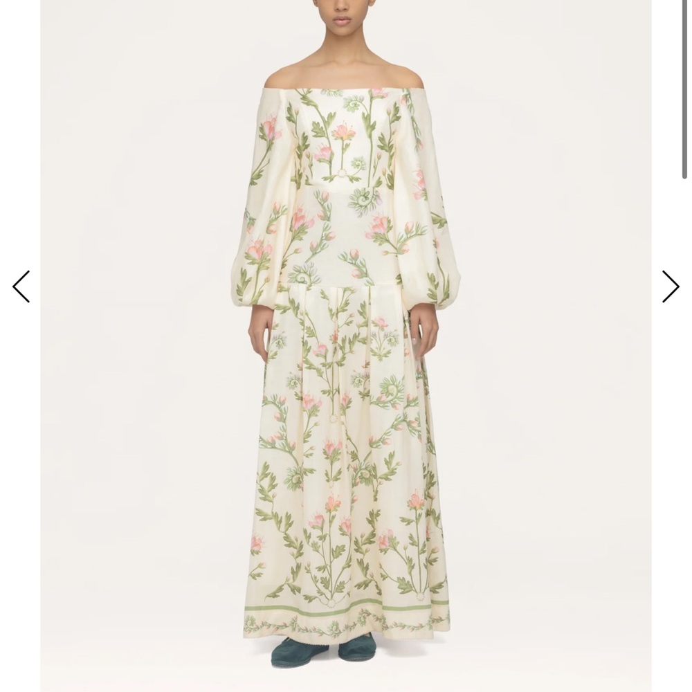 Agua by Agua Bendita Floral Off-Shoulder Dress